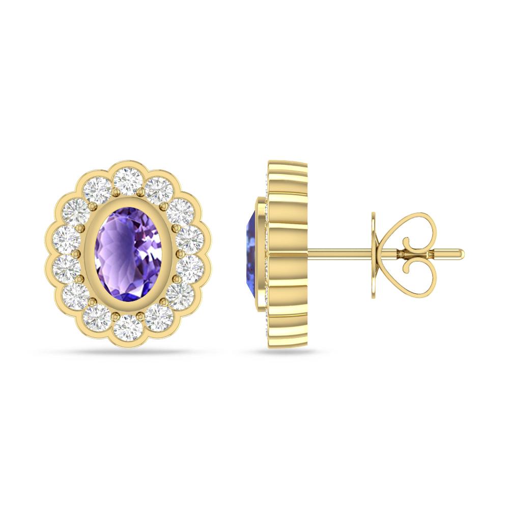 Yellow Gold - Tanzanite
